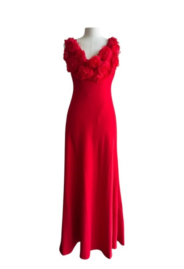 KARL LAGERFELD - RED FLORAL DREESS - Image 5